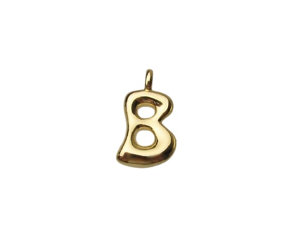 18k gold plated tarnish resistant brass letter charms Australia