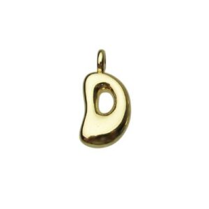 18k gold plated tarnish resistant brass bubble balloon letter charms Australia