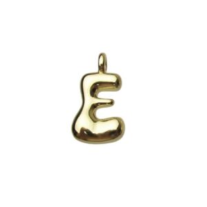 18k gold plated tarnish resistant brass bubble balloon letter charms Australia