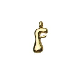18k gold plated tarnish resistant brass bubble balloon letter charms Australia