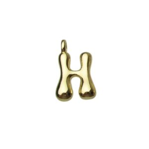 18k gold plated tarnish resistant brass bubble balloon letter charms Australia