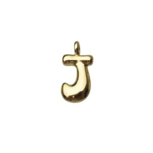 18k gold plated tarnish resistant brass bubble balloon letter charms Australia