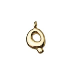 18k gold plated tarnish resistant brass bubble balloon letter charms Australia