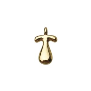 18k gold plated tarnish resistant brass bubble balloon letter charms Australia
