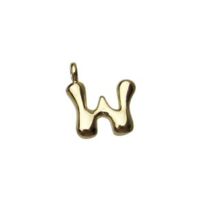 18k gold plated tarnish resistant brass bubble balloon letter charms Australia
