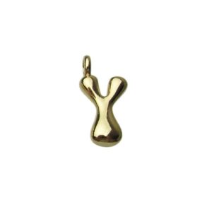 18k gold plated tarnish resistant brass bubble balloon letter charms Australia