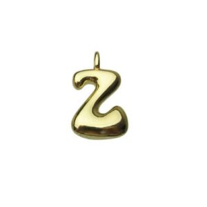 18k gold plated tarnish resistant brass bubble balloon letter charms Australia