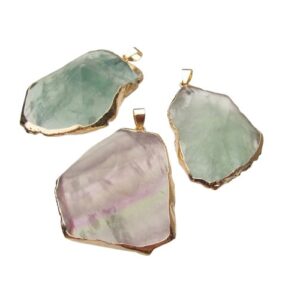 fluorite gemstone pendant natural crystals Australia