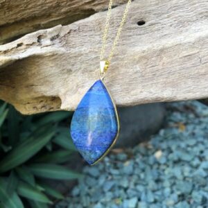 lapis lazuli drop gemstone pendant Australia
