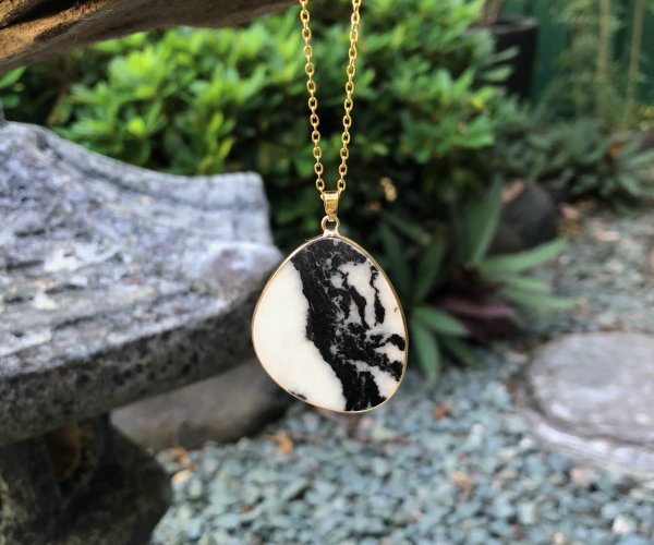 zebra jasper gemstone pendant Australia