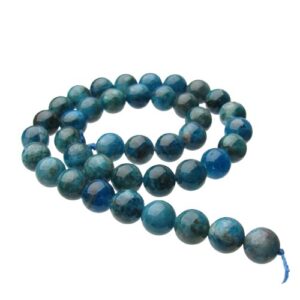 apatite 10mm round gemstone beads natural crystals