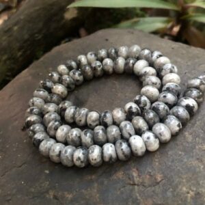 larvikite gemstone beads rondelle shape