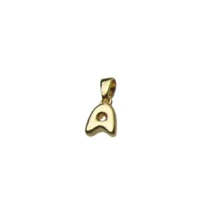 mini initial charms 18k gold A
