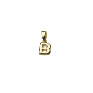 mini initial charms 18k gold