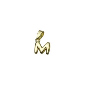 mini initial charms 18k gold M