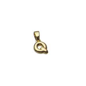 mini initial charms 18k gold