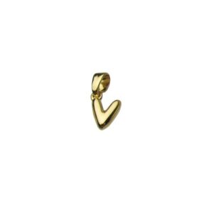 mini initial charms 18k gold V