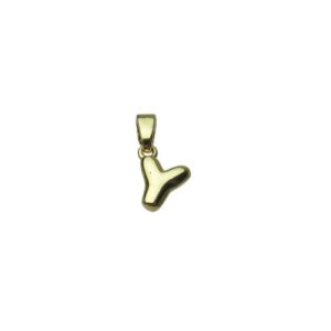 mini initial charms 18k gold Y