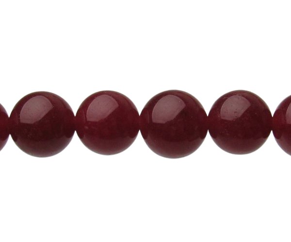 red Malay Jade 10mm round beads