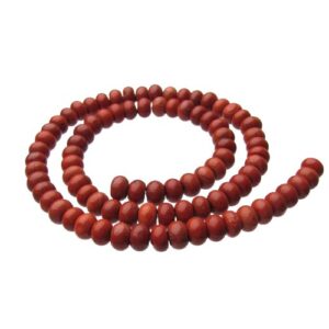 red jasper gemstone rondelle beads natural crystals