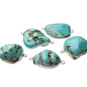 turquoise connector pendant