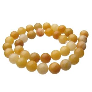 yellow aventurine round gemstone beads Australia
