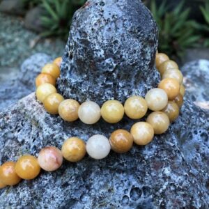 yellow aventurine round gemstone beads Australia