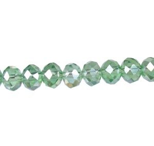 Light Green AB Crystal Rondelle Beads [strand] - 4x6mm