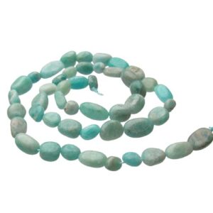 amazonite pebble gemstone beads