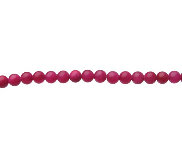 fuchsia pink malay jade round gemstone beads