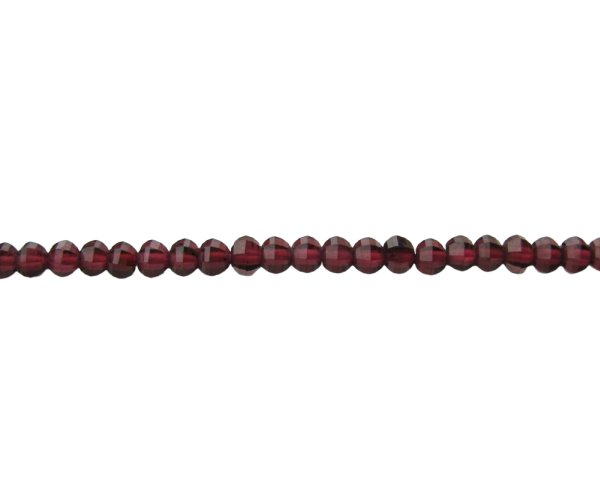 garnet gemstone lantern faceted rondelle beads