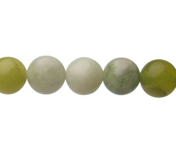 green jade serpentine 8mm round gemstone beads