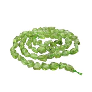 peridot gemstone pebble beads australia