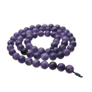 purple jade 6mm round gemstone beads