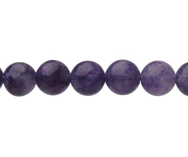 purple jade 6mm round gemstone beads