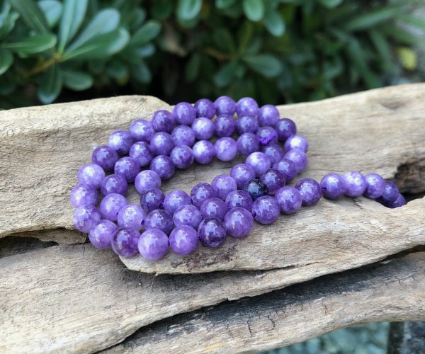 purple jade 6mm round gemstone beads