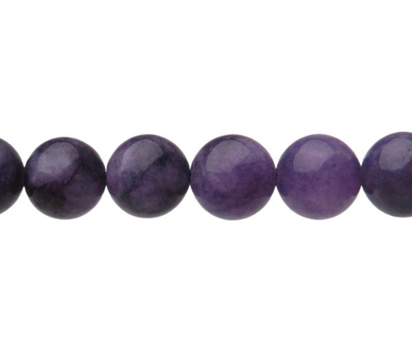 purple jade 8mm round gemstone beads