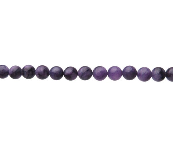 purple jade 8mm round gemstone beads