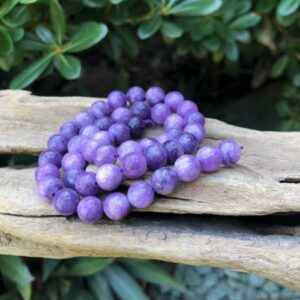 purple jade 8mm round gemstone beads