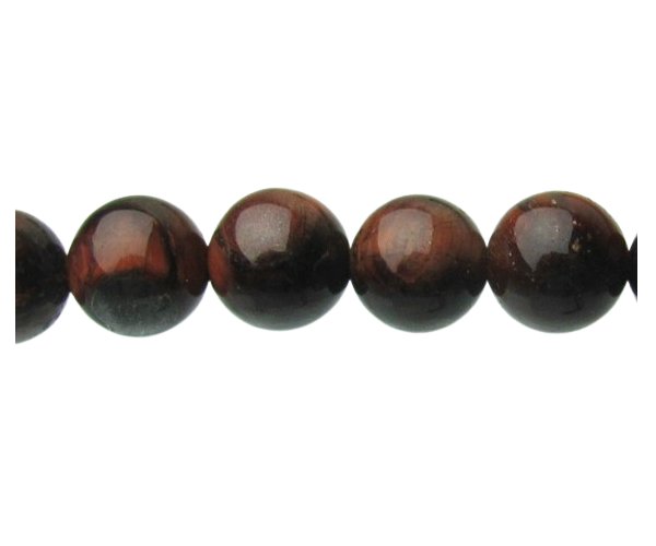 red tiger eye 8mm round gemstone beads