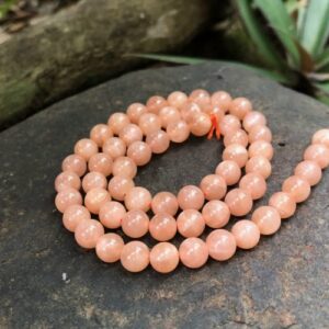 sunstone6mmagraderoundbeads4 sunstone 6mm round gemstone beads A grade