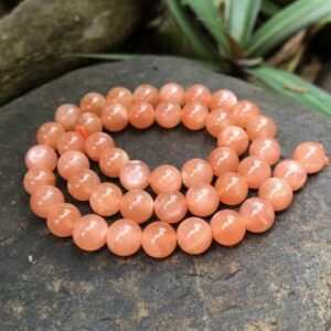 sunstone8mmagraderoundbeads4 sunstone round gemstone beads A grade 8mm