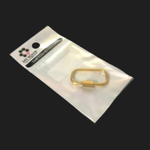 18k gold plated carabiner for necklaces