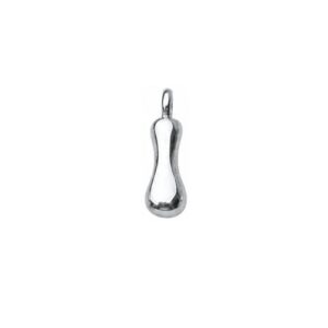 sterling silver plated brass initial charm I