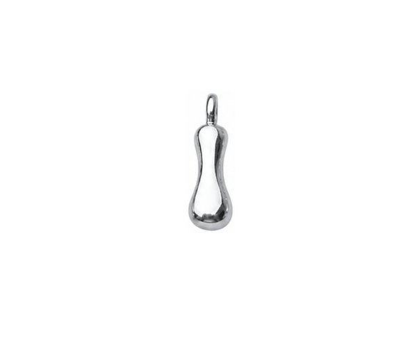 sterling silver plated brass initial charm I