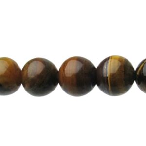 tiger eye b grade 6mm round beads