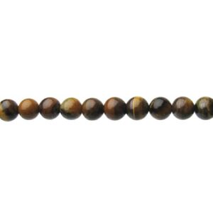 tiger eye b grade 6mm round beads