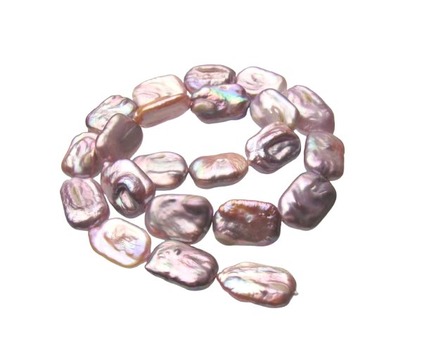 lilac baroque rectangle freshwater pearls