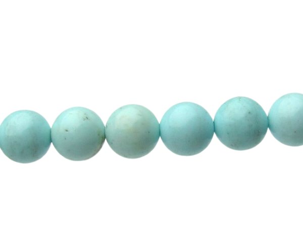 pale blue magnesite 8mm round beads