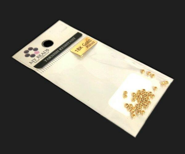 tarnish resistant gold crimp beads